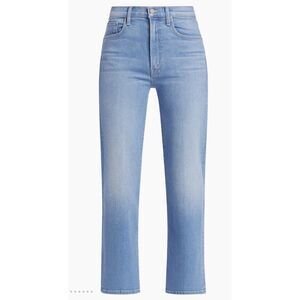 MOTHER NWT $248 The Rambler High Rise Ankle Straight Jeans Going Dutch Size 28